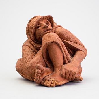 STIG BLOMBERG, Skulptur, terracotta, signerad.