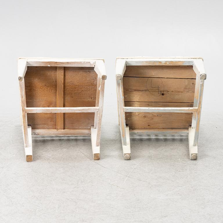 Stolar, 6 st, 1800-tal, Sengustavianska provinsarbeten.