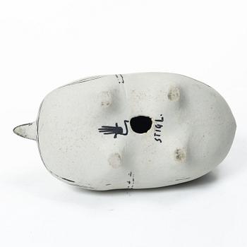 Stig Lindberg, A stoneware sculpture, “Springare”, signed Stig L, with the studio hand, Gustavsberg, 1950s.