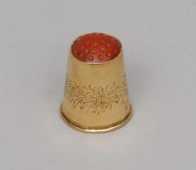 FINGERBORG, 18K guld, Stockholm 1872.