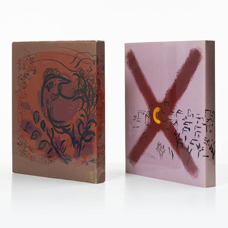 Marc Chagall, böcker, 6 st, "Chagall Lithographe I-VI, 1922-1985", Fernand Mourlot.