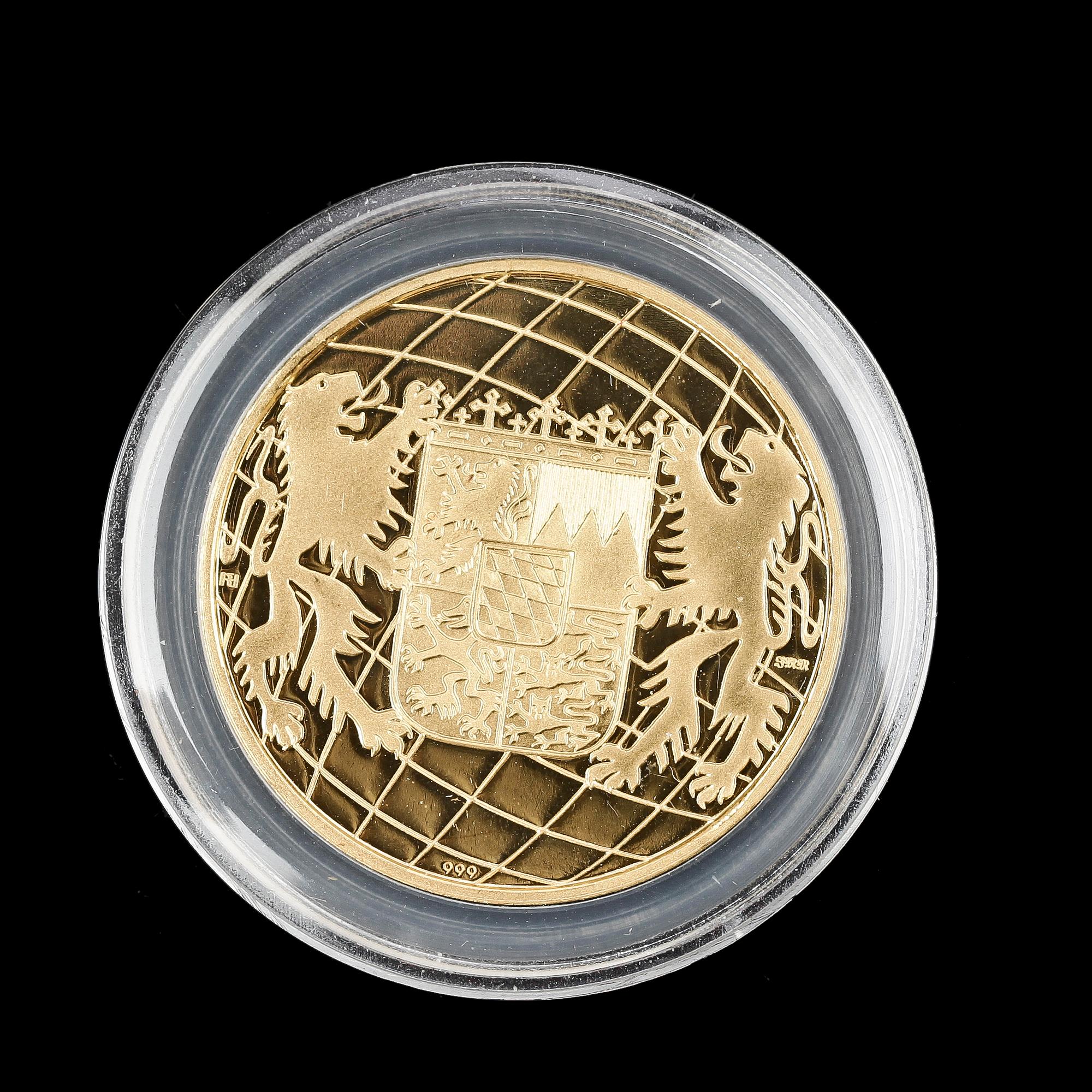 MINNESMYNT, 24k guld, 1988. Guldvikt 17,5 gr.