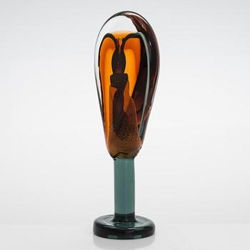 Oiva Toikka, a 'Lollipop' glass sculpture signed Oiva Toikka Nuutajärvi 2008 58/100.