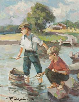 Orvo Raatikainen, olja på duk, signerad och daterad -70.