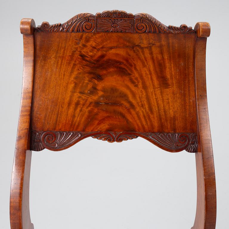 Chairs, 6, Russia/Baltic region, first half of the 19th century, Empire.