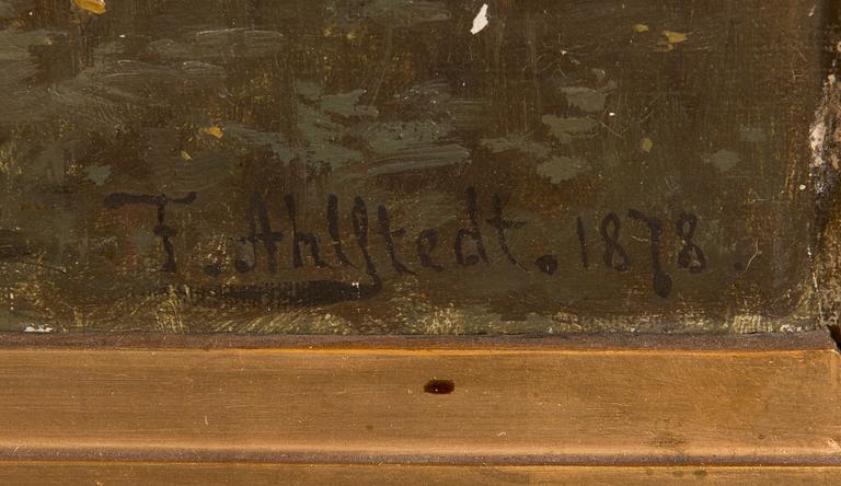 Fredrik Ahlstedt, oil on canvas, signed and dated 1878.