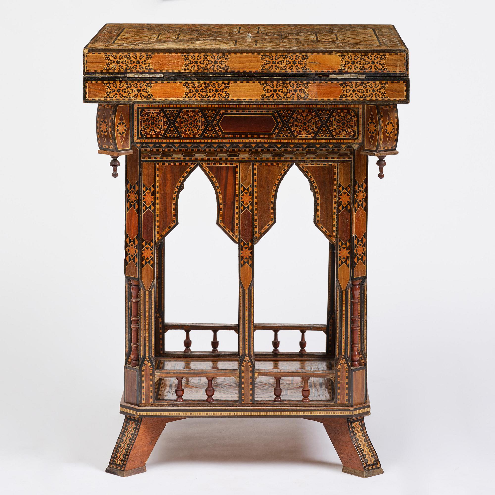 Spelbord, Damaskus Syrien, omkring år 1900.