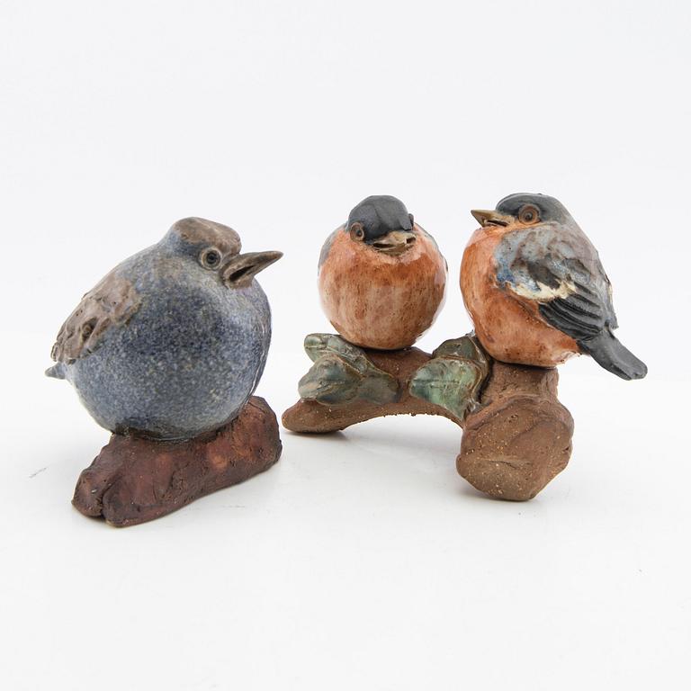 Gunnar Hansson, figurines, 2 pcs, birds.