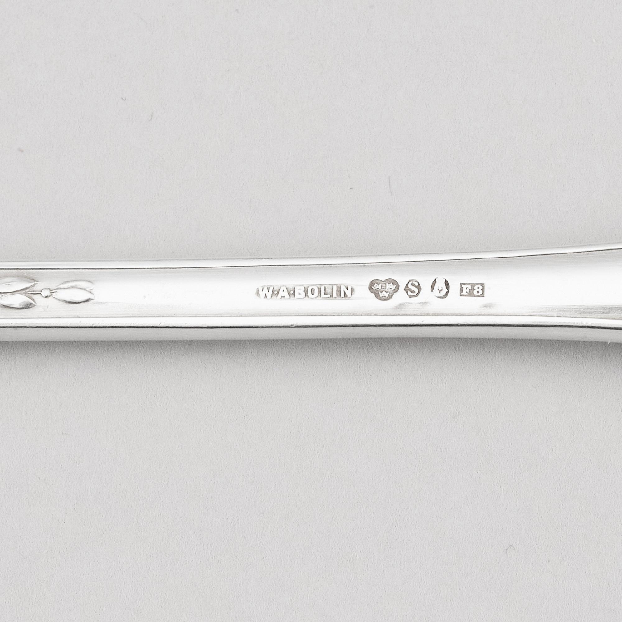 A Swedish 267 piece silver-cutlery, mark of W.A Bohlin, Stockholm, 1932-1934.