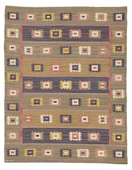 Märta Måås-Fjetterström, A carpet, "Grön äng", flat weave, ca 255-258 x 201,5 cm, signed AB MMF.