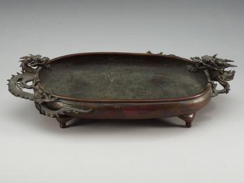 A Japanese bronze censer, Meiji (1868-1912).