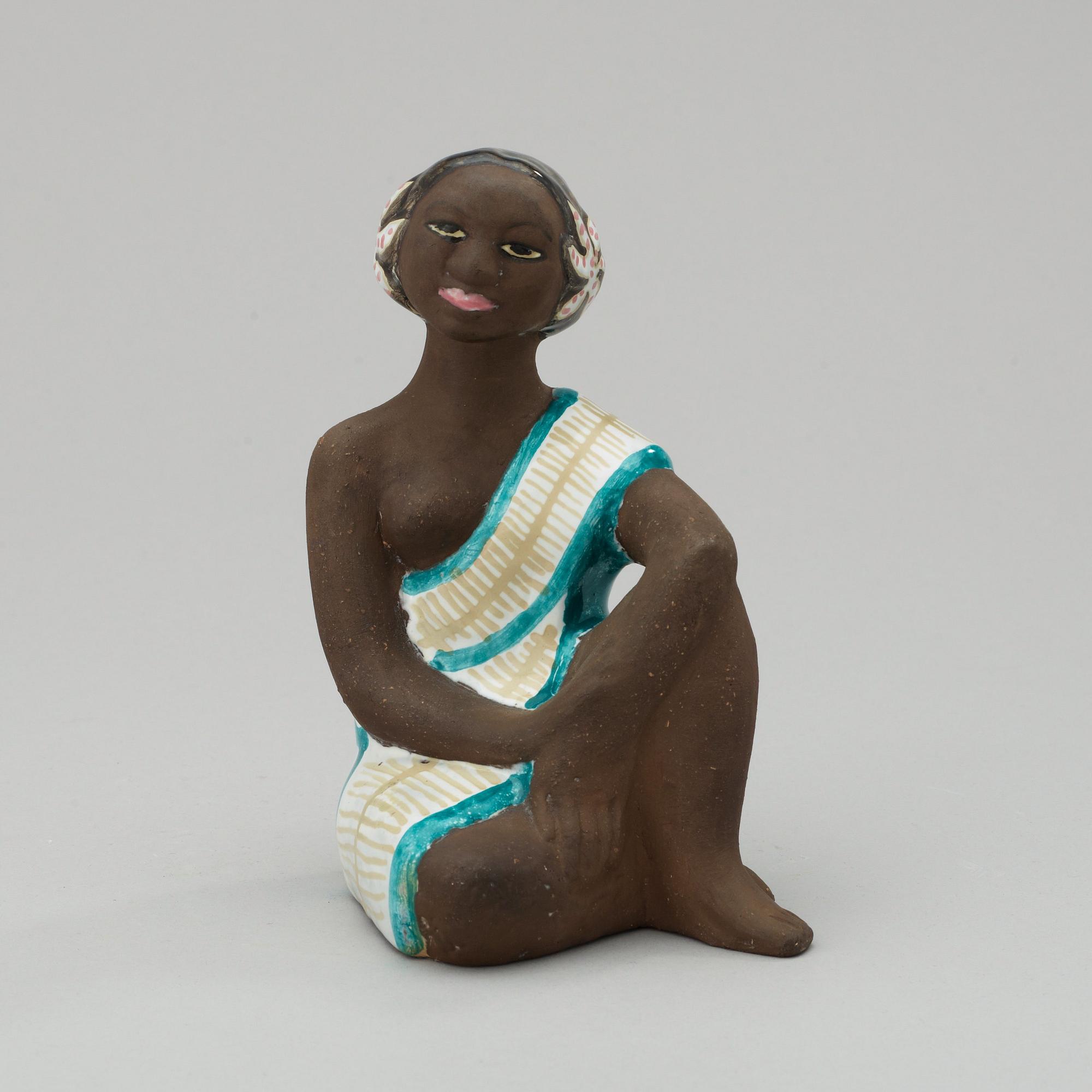Two Mari Simmulson stoneware sculptures, Upsala-Ekeby 1950's-60's.