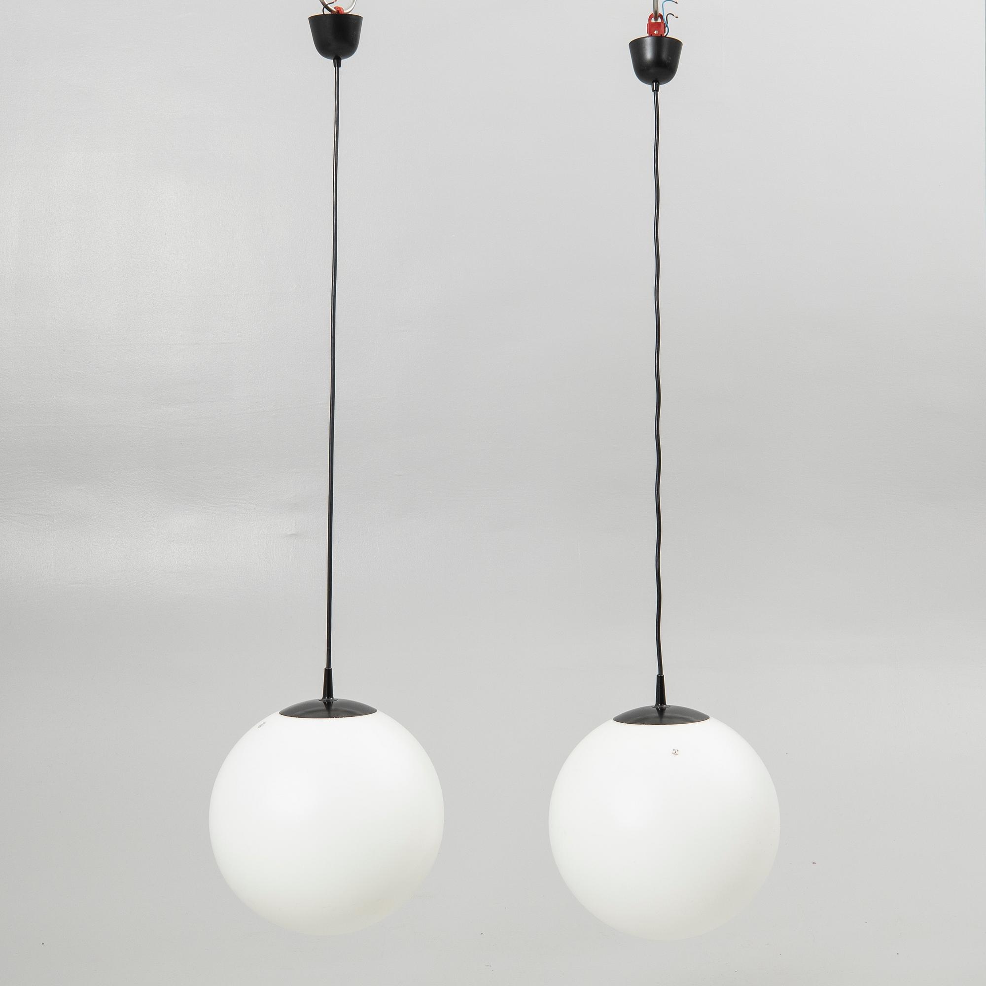 Ceiling lamps, a pair, Putzler, Germany, 20th century.
