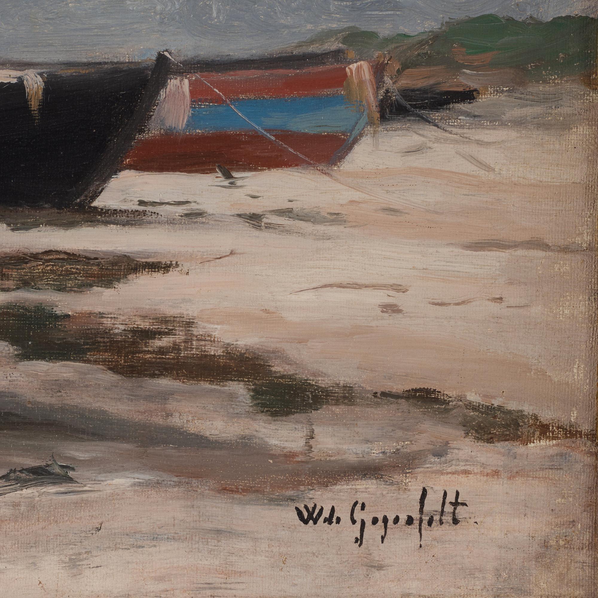 Wilhelm von Gegerfelt, Boats on the beach - Skagen.