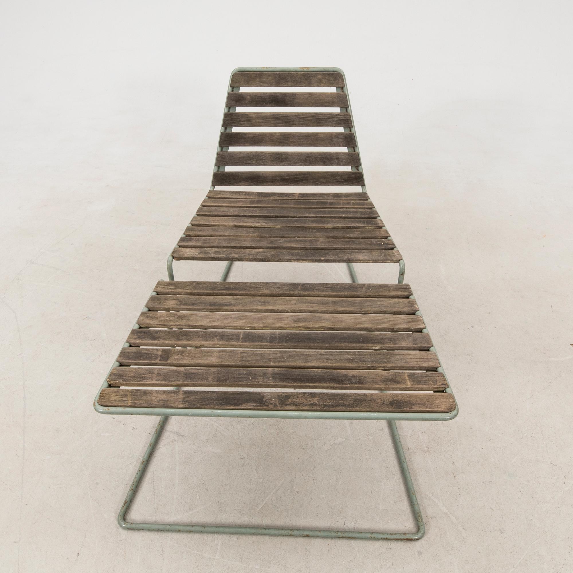 Lars Eriksson och Jonas Ek trädgårdsstol med pall Grythyttan 2000-tal.