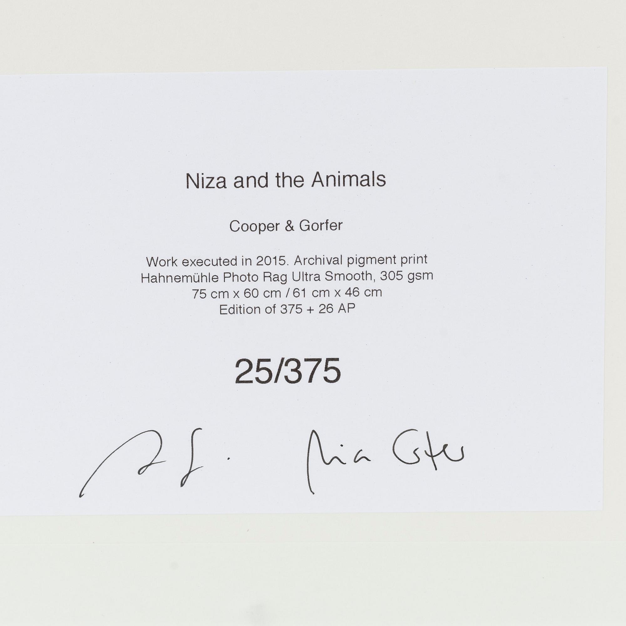 Cooper & Gorfer,  archival pigment print, signerad 25/375.