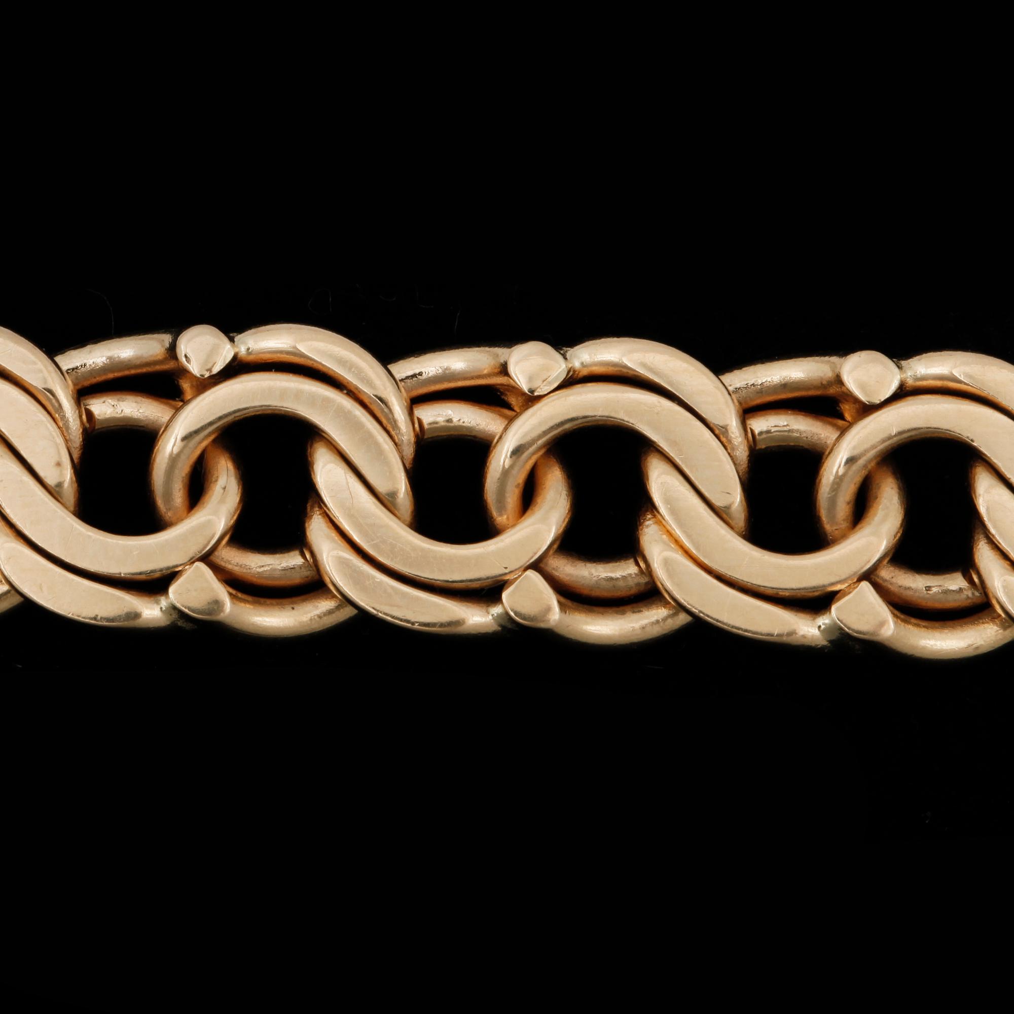 ARMBAND,  18k guld. Stockholm, 1952. Vikt 44g.