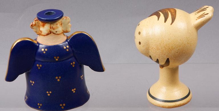FIGURINER, 2 st, stengods, Lisa Larson, Gustavsberg.