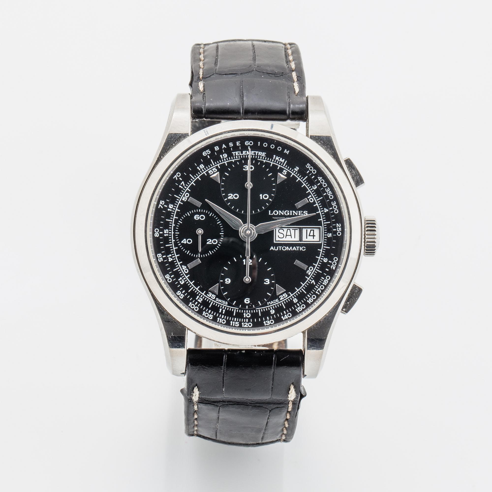 Longines, Heritage 1954, 'Telemetre', wristwatch, 40 mm.