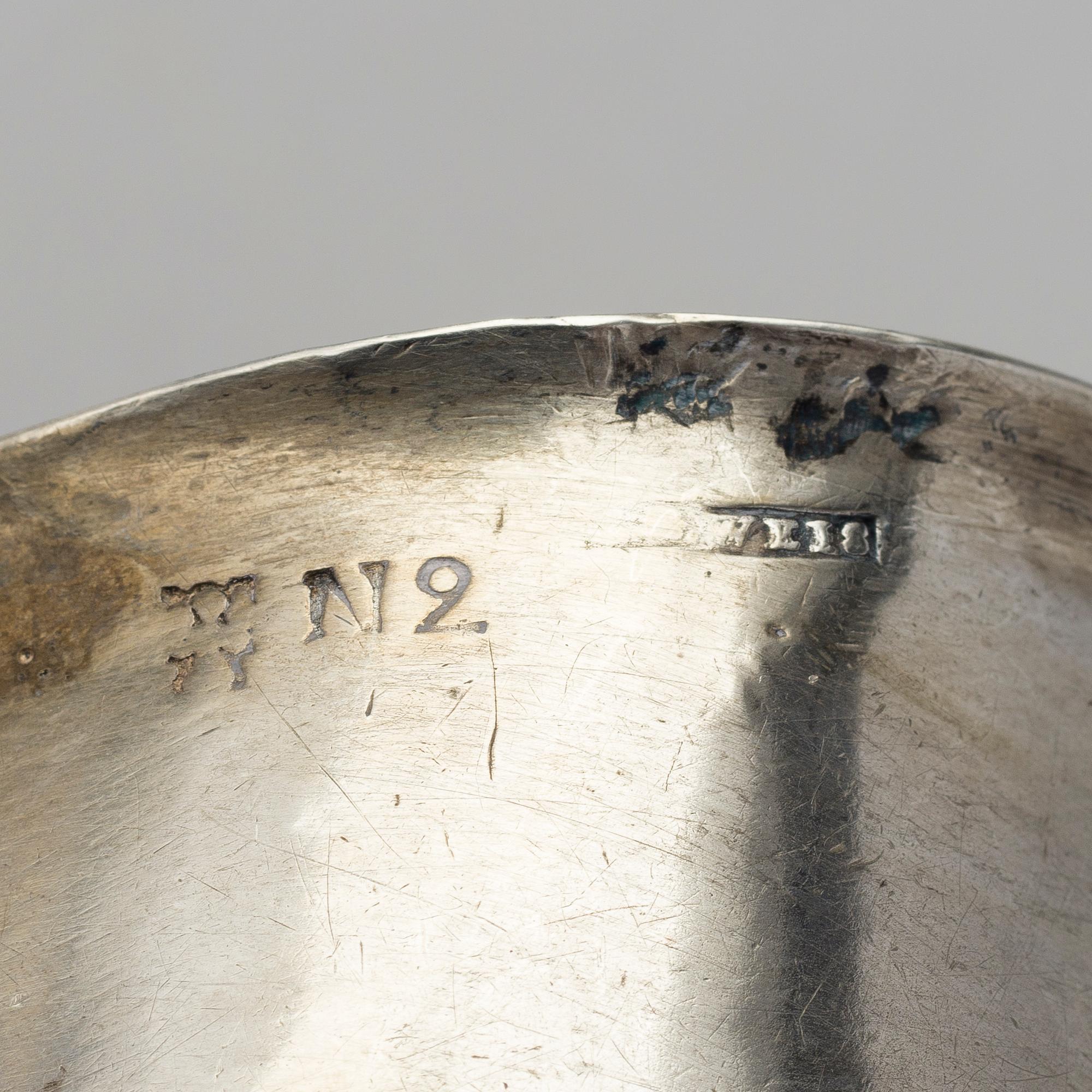 KAUHA, hopeaa ja puuta, Lorenz Georg Weis (1791-1829), Norrköping, Ruotsi 1795.