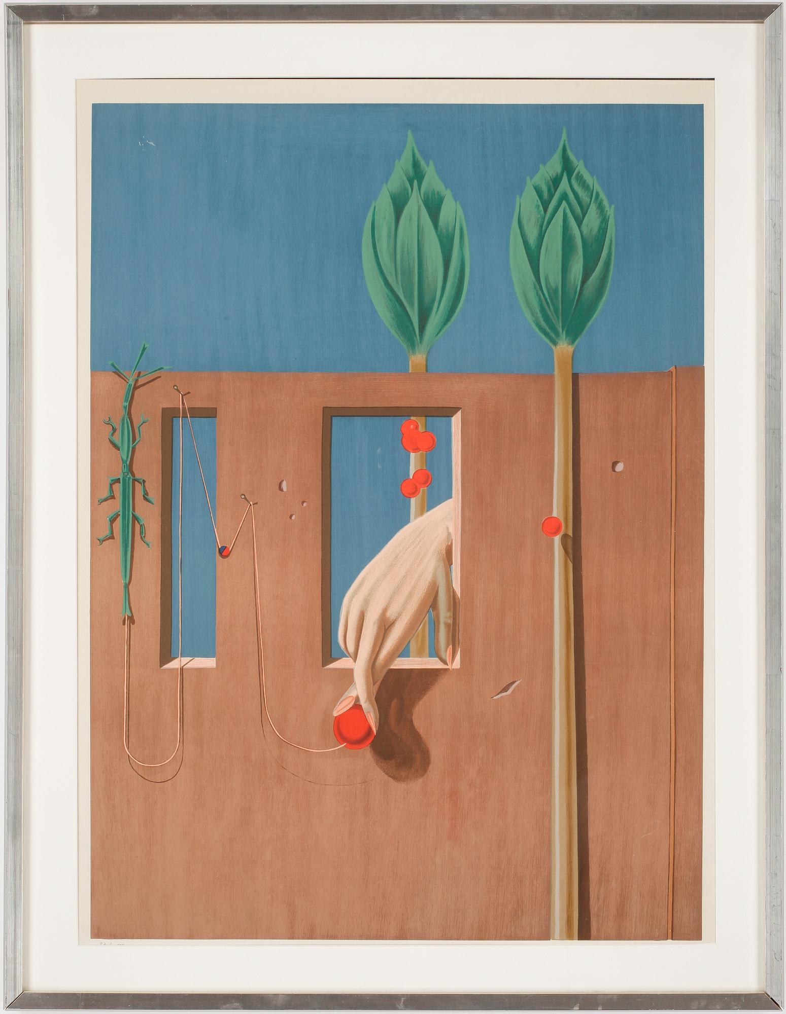 MAX ERNST, litografi, signerad och numrerad 97/100.