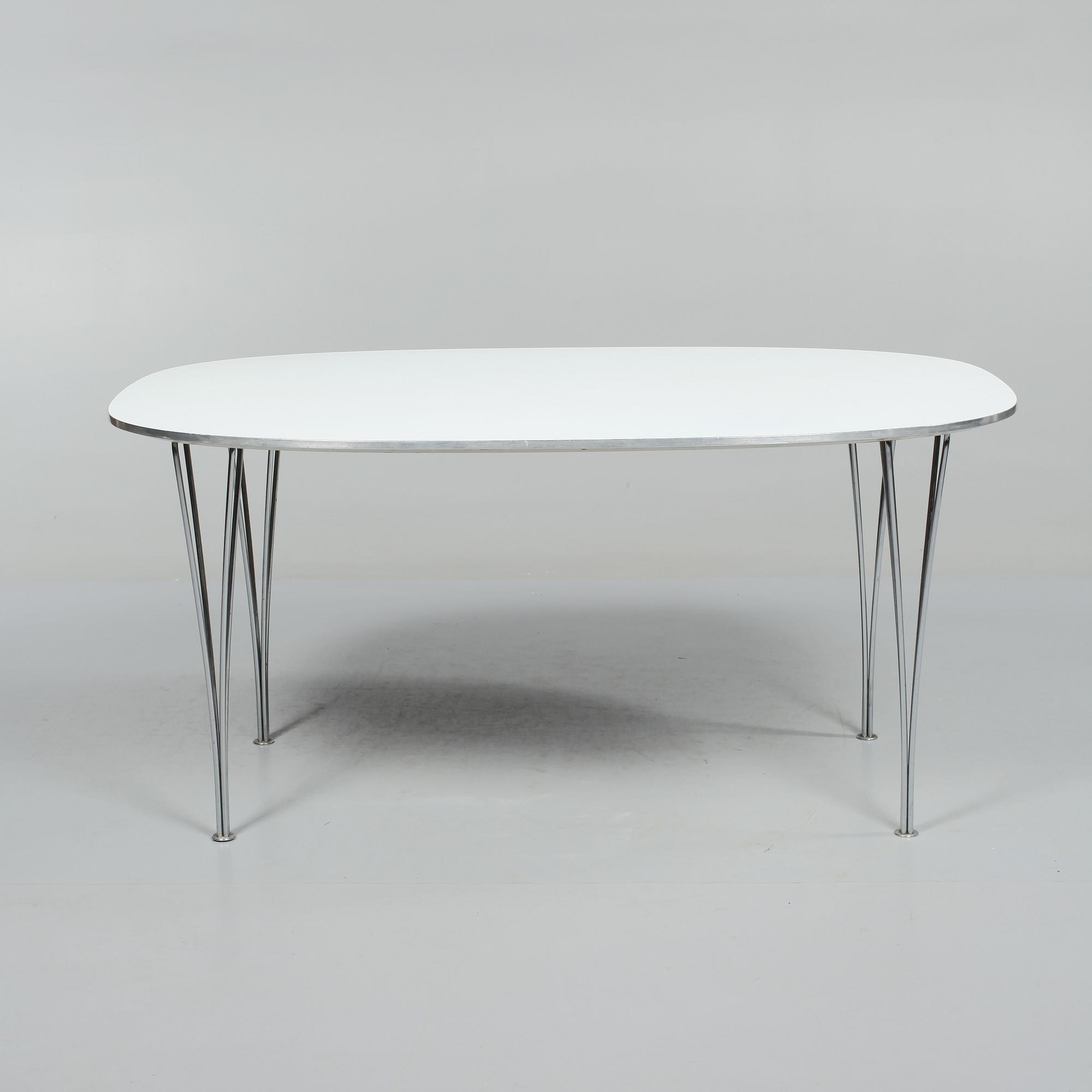 MATBORD, "Superelips", Bruno Mathsson och Piet Hein för Fritz Hansen, 1979.
