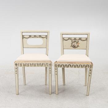 Four chairs. Early 19th century.
