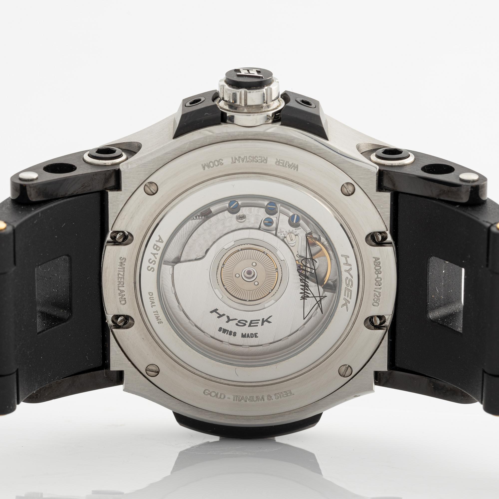 Hysek, Gondwana, Abyss Dual Time, armbandsur, 44 mm.