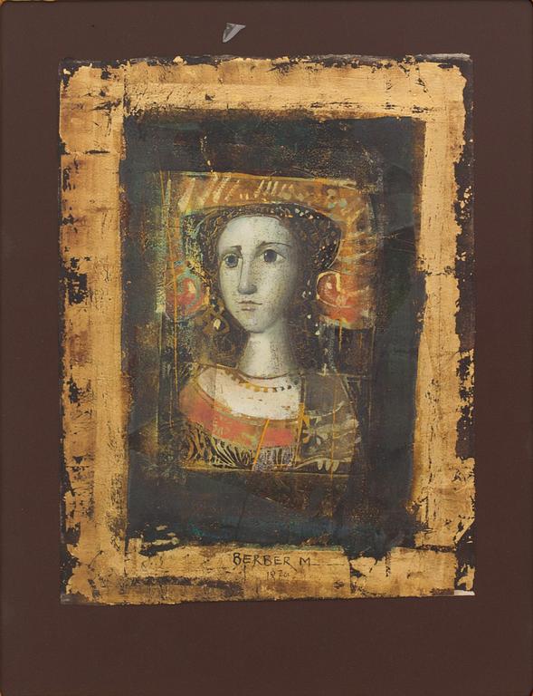 MERSAD BERBER, mixed media signed and dated.