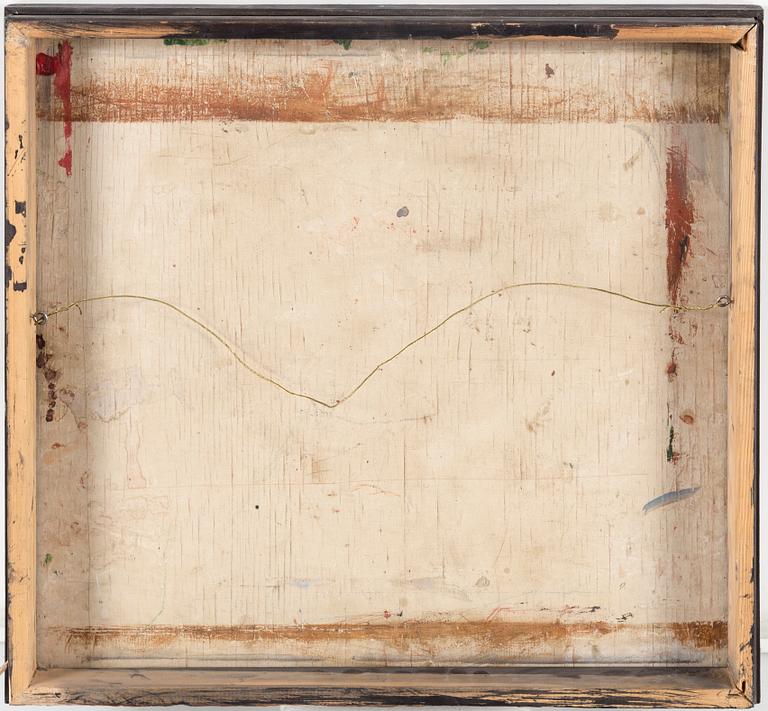 GÖSTA WALLMARK, olja på pannå, signerad.