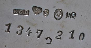 BÄGARE, silver, rokokostil, C G Hallberg, 1934. 340 gr.