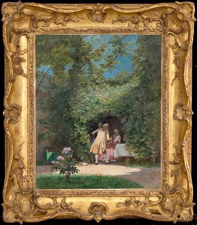 HUGO SALMSON, a signed and dated oil on canvas.