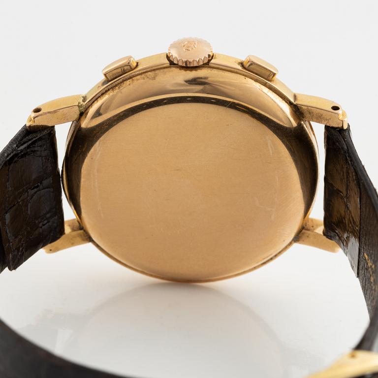 Movado, Non Magnetic, "M90", "Snake Hand", chronograph, wristwatch, 37 mm.