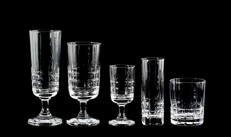 GLASSERVIS, 59 delar, "City", Vicke Lindstrand, Kosta.