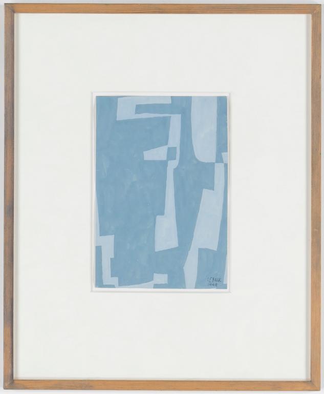 LARS-ERIK FALK, gouache. Signerad o daterad 1949.