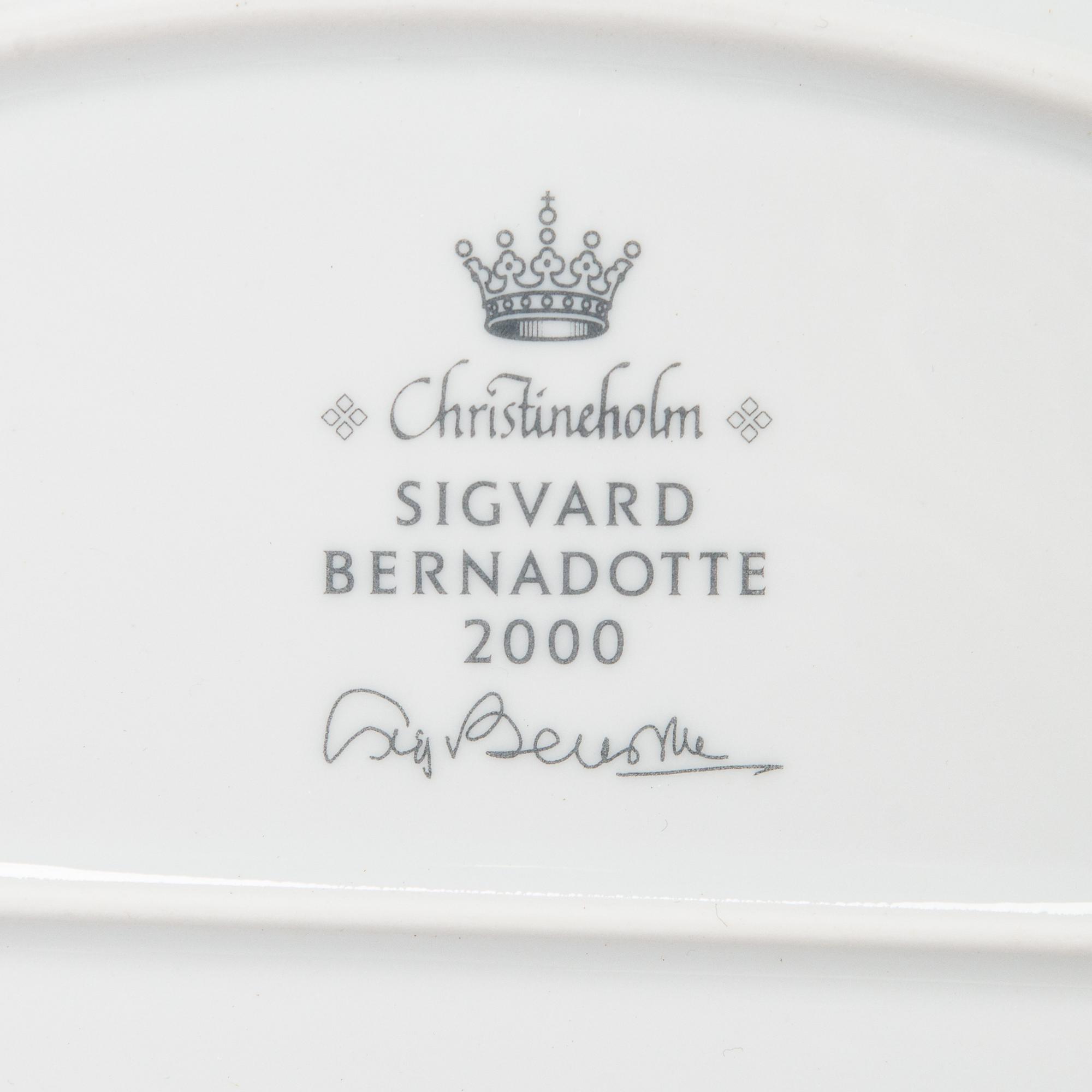 Sigvard Bernadotte, servis, 53 delar, porslin, Millenium design, 2000.