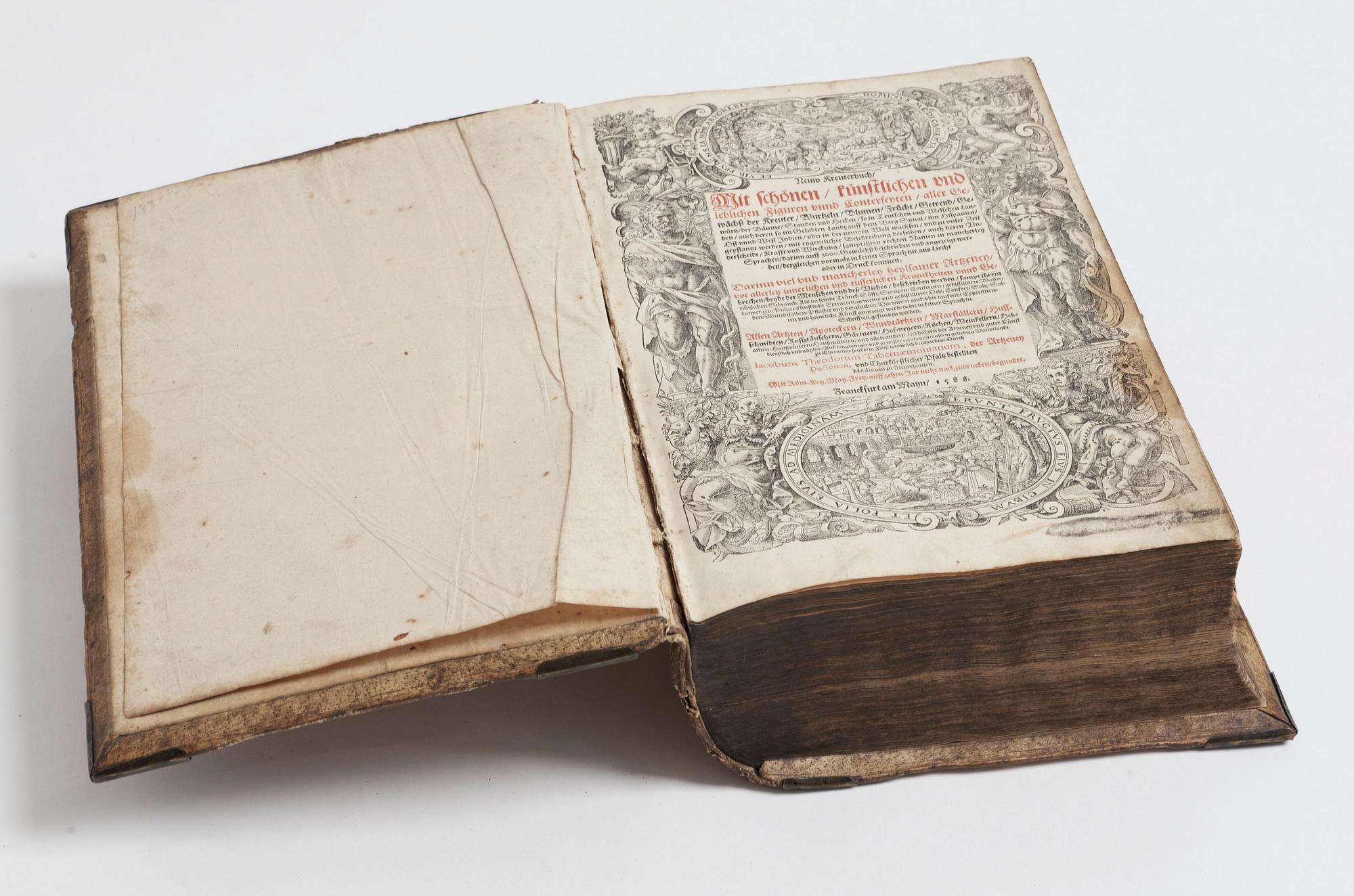 JACOBUS THEODOUS TABERNAEMONTANUS(1520-1590), Neuw Kreuterbuch, mit schönen, künstlichen.., Frankfurt 1588-91.