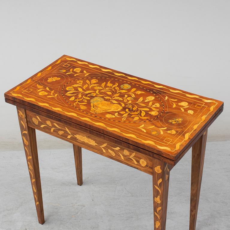 An English or Dutch games table from the 19th century.
