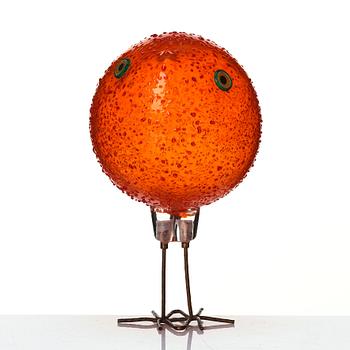 Alessandro Pianon, a 'Pulcino' glass sculpture of a bird, Vistosi, Murano Italien 1960-tal.