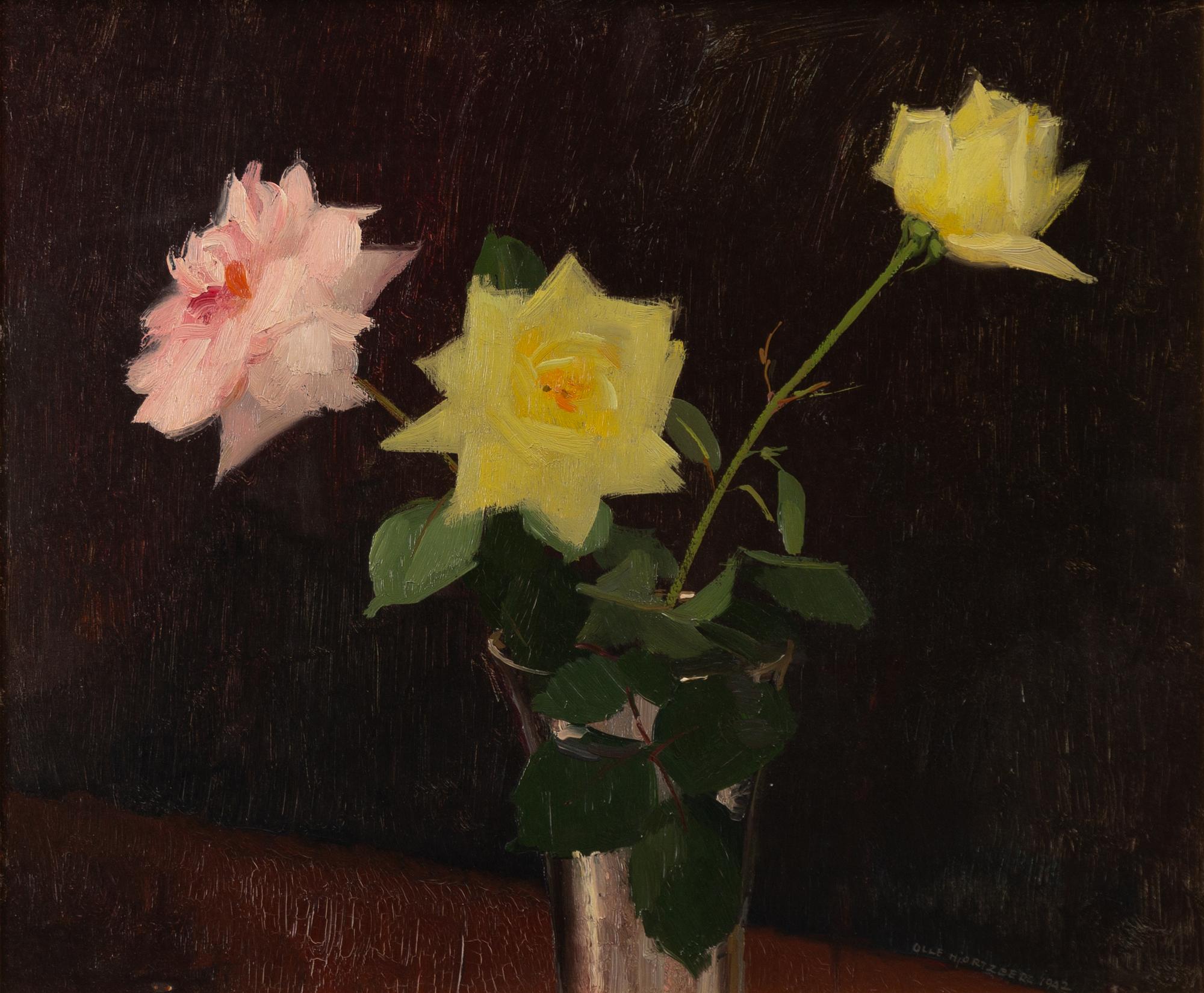 Olle Hjortzberg, Floral still life.