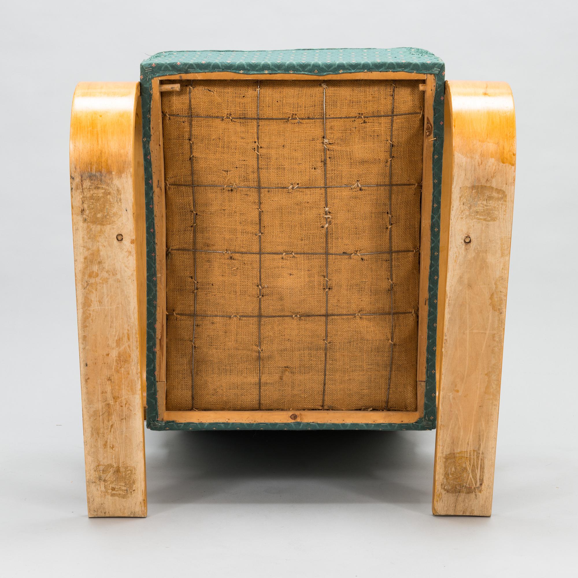 Alvar Aalto, a mid-20th century armchair modell 38 'Tank' for Huonekalu- ja Rakennustyötehdas A.B.