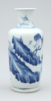 Vas, porslin, Kangxi stil, 1800/1900-tal.