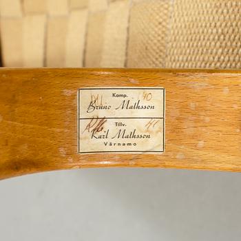 FÅTÖLJ, "Arbetsstol no 41", Bruno Mathsson, Firma Karl Mathsson, Värnamo 1941.