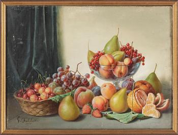 GIUSEPPE FALCHETTI, olja på duk, signerad och daterad 1890.