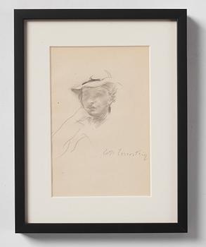 Lotte Laserstein, Selfportrait with hat.