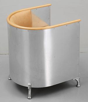 MATS THESELIUS, fåtölj, "Aluminium/Theselius", Källemo efter 1990.