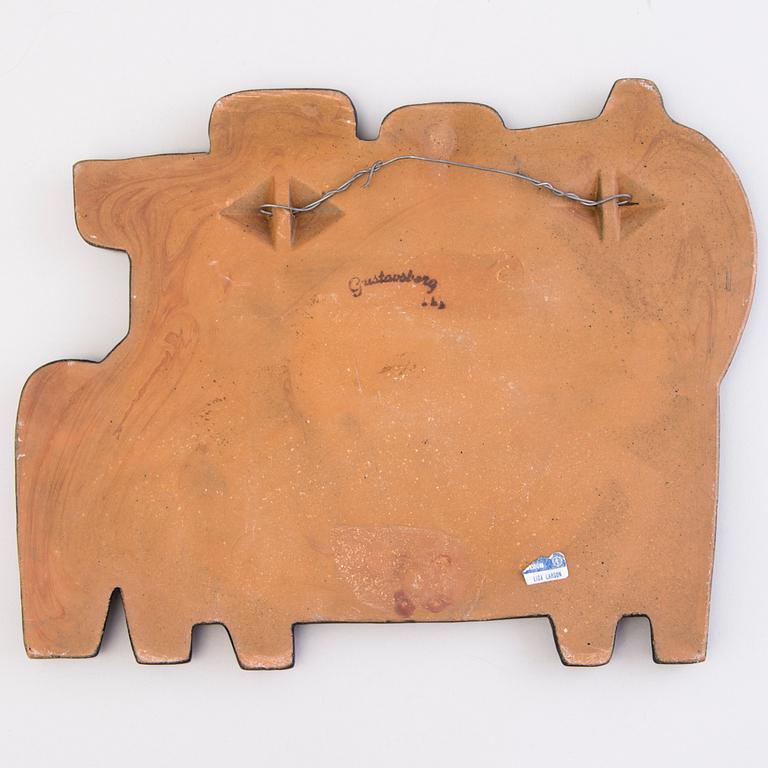 LISA LARSSON, relief, stengods, Gustavsberg.