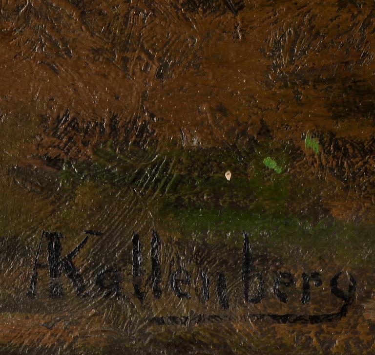 ANDERS KALLENBERG, olja på duk, signerad.
