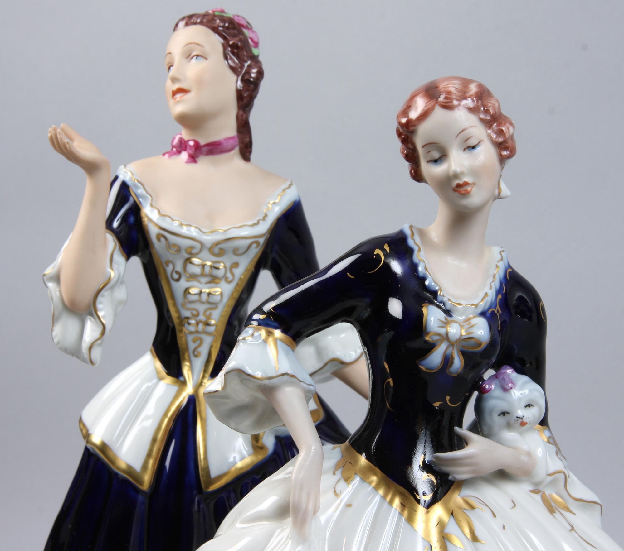 FIGURINER, 2 st, porslin, Royal Dux.