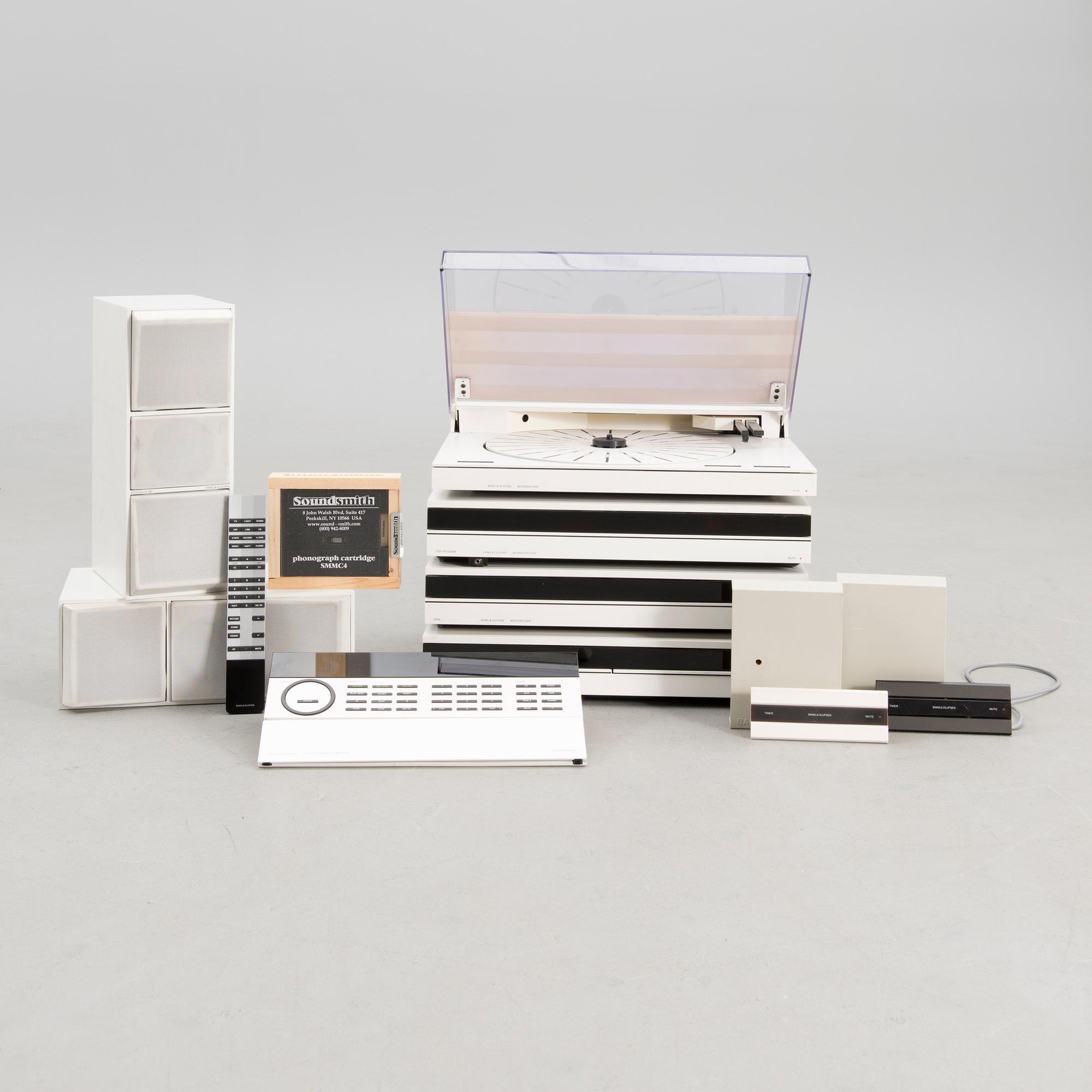 BeoSystem 6500 with Beovox CX100 speakers by Bang & Olufsen, Denmark 1989-91.